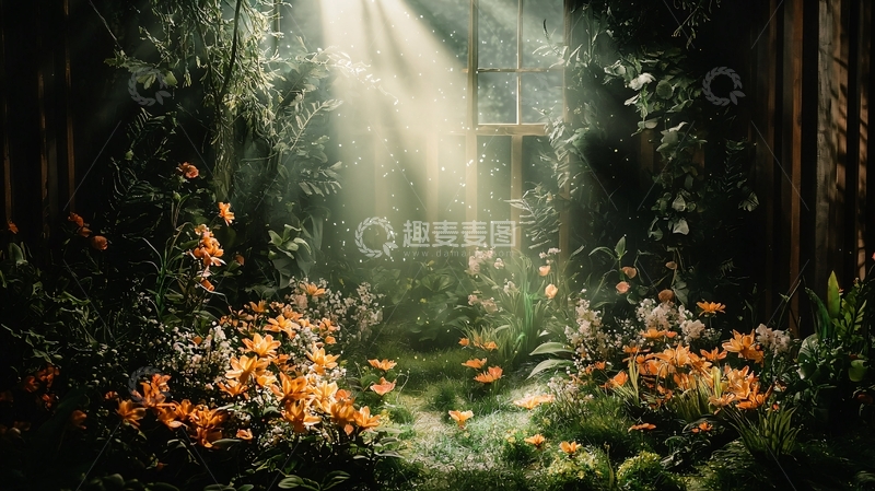 高清大图下载【趣麦麦图】阳光穿透森林