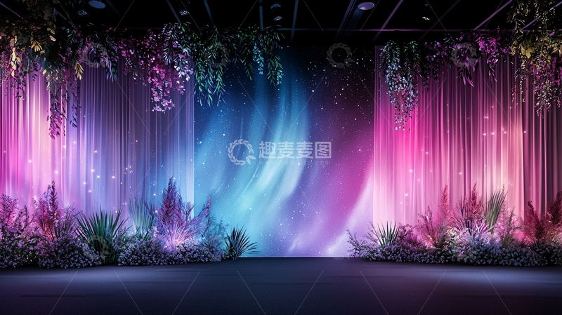 高清大图下载【趣麦麦图】梦幻森林背景