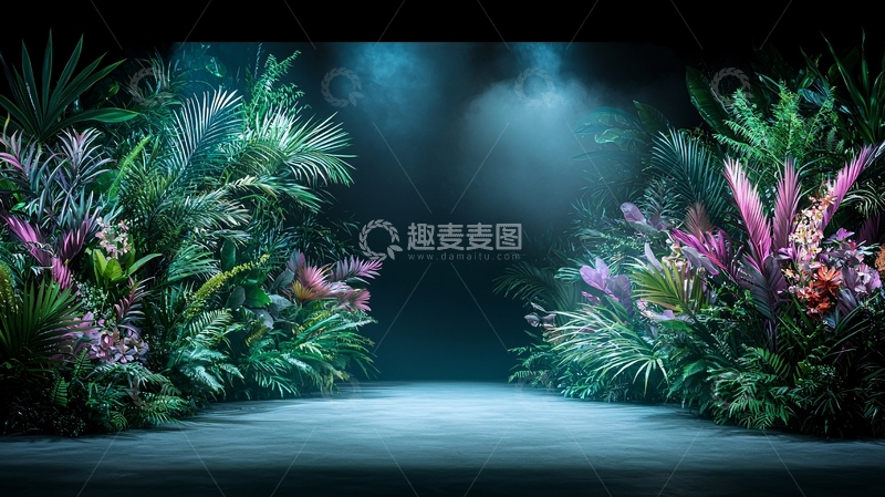 高清大图下载【趣麦麦图】茂盛的热带植物