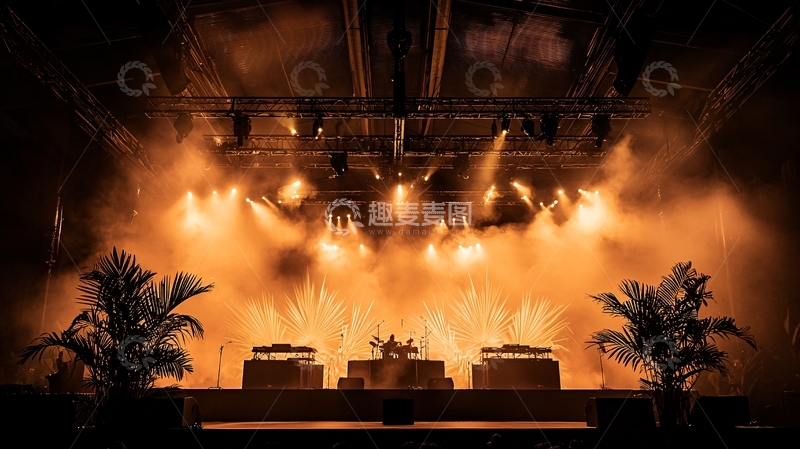 高清大图下载【趣麦麦图】舞台灯光秀高清图片