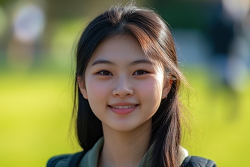 清秀的中学少女