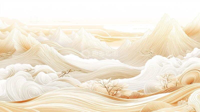 高清大图下载【趣麦麦图】米色波浪起伏的抽象背景