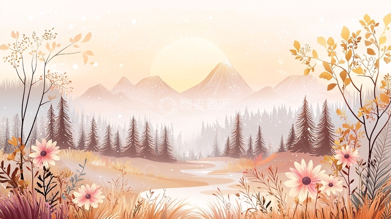 高清大图下载【趣麦麦图】温暖色调的田园风光