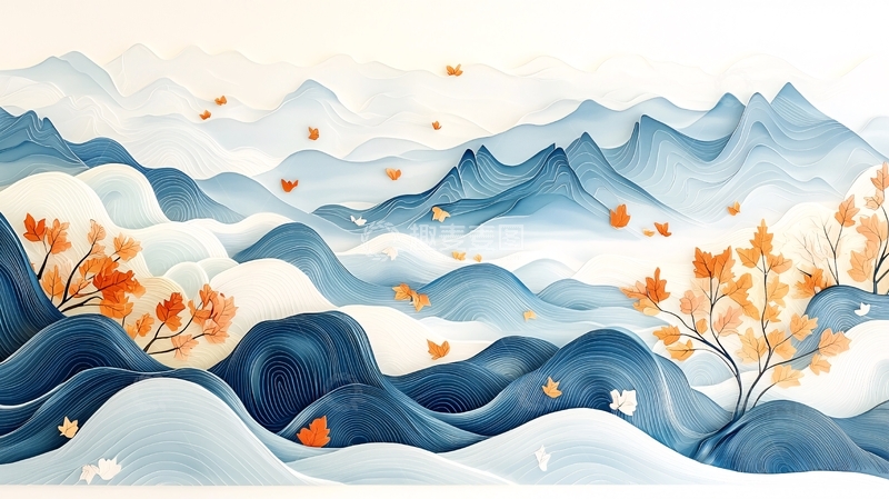 高清大图下载【趣麦麦图】水墨山水高清图片