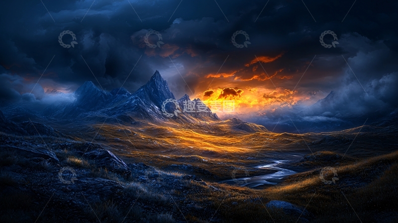 高清大图下载【趣麦麦图】末日风格的海洋风光