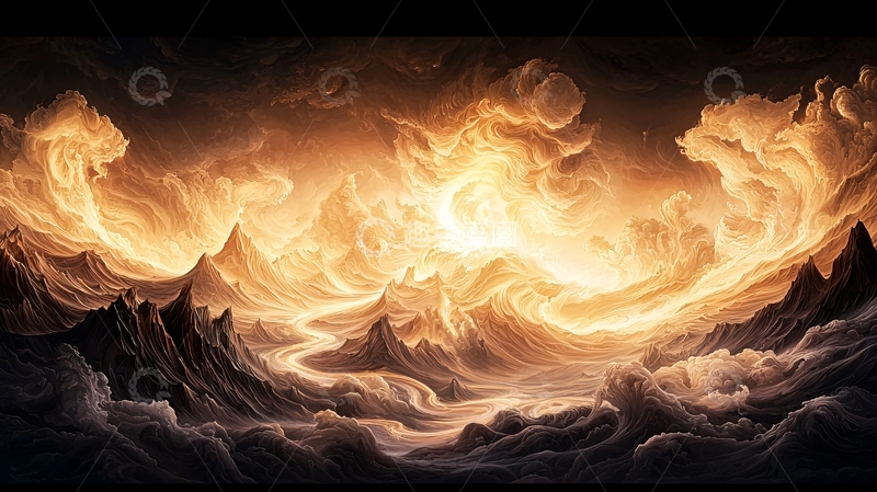 高清大图下载【趣麦麦图】火山爆发高清图片