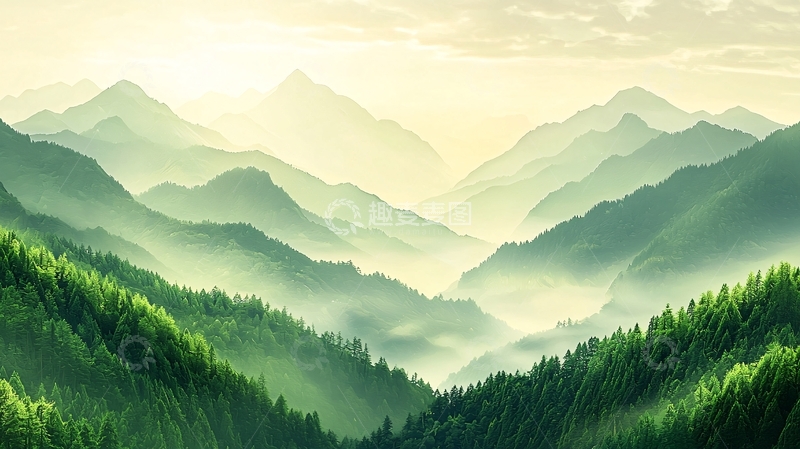 高清大图下载【趣麦麦图】山峦叠嶂高清图片