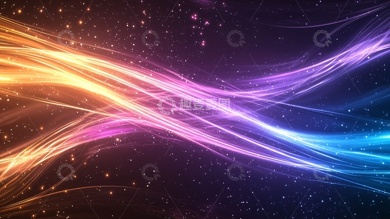 高清大图下载【趣麦麦图】炫彩光线交织背景