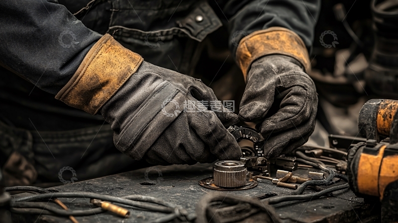 高清大图下载【趣麦麦图】工人手部特写