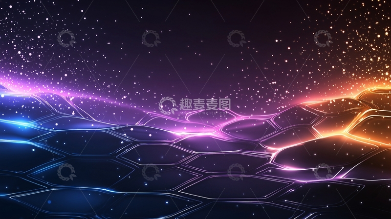 高清大图下载【趣麦麦图】抽象光线背景