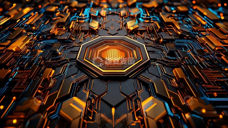 高清大图下载【趣麦麦图】未来科技感电路板