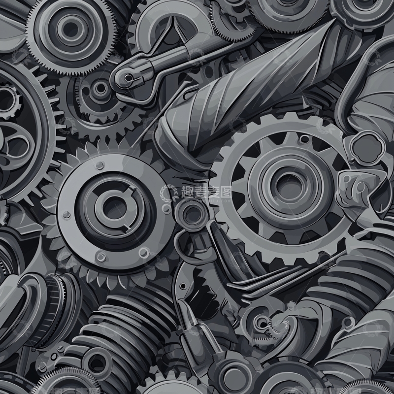 高清大图下载【趣麦麦图】机械零件集合