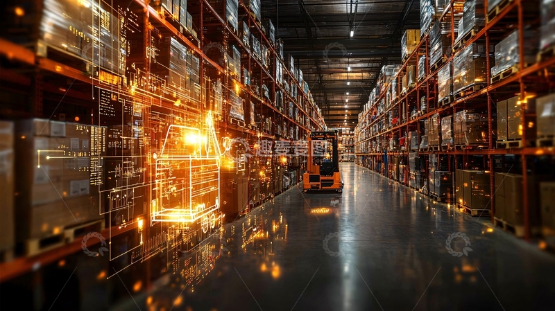 高清大图下载【趣麦麦图】仓库货架上的货物