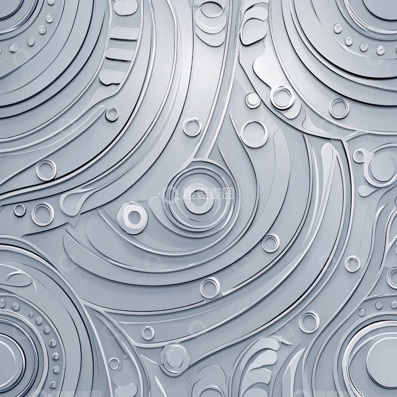 高清大图下载【趣麦麦图】银色螺旋纹理背景