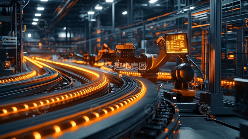 高清大图下载【趣麦麦图】自动化生产线场景