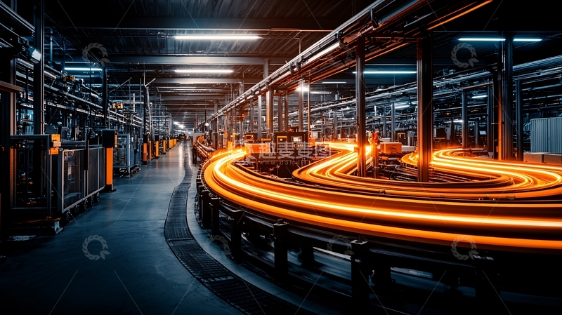 高清大图下载【趣麦麦图】工业生产线高清图片