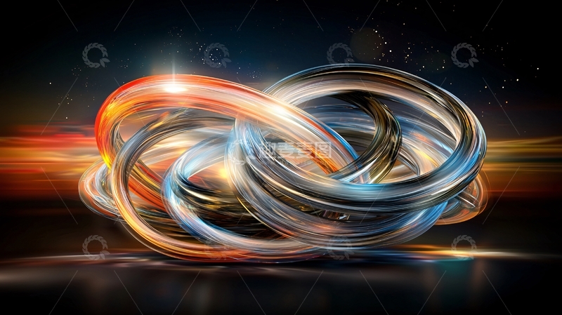 高清大图下载【趣麦麦图】交织的光环高清图片