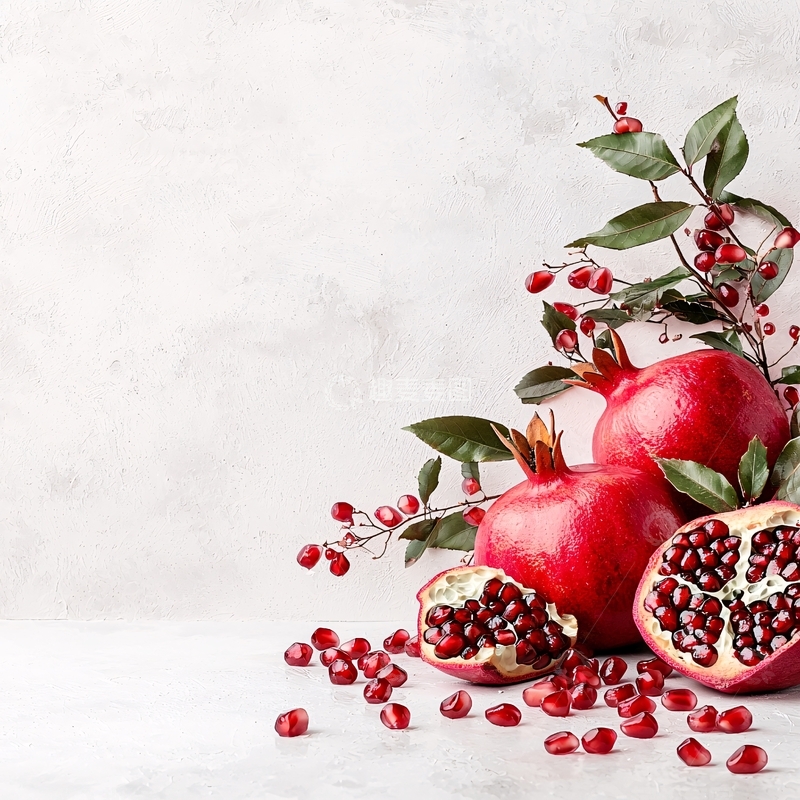 高清大图下载【趣麦麦图】红石榴静物摆拍