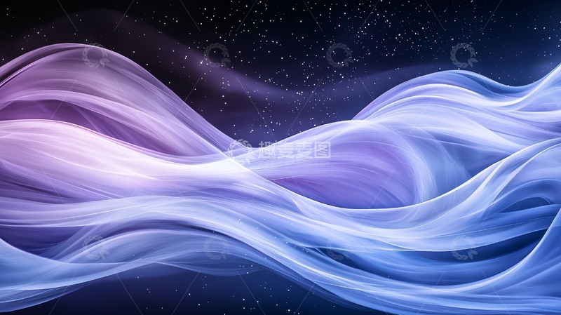 高清大图下载【趣麦麦图】梦幻紫色蓝色烟雾抽象背景