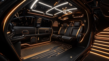 豪华改装车内饰