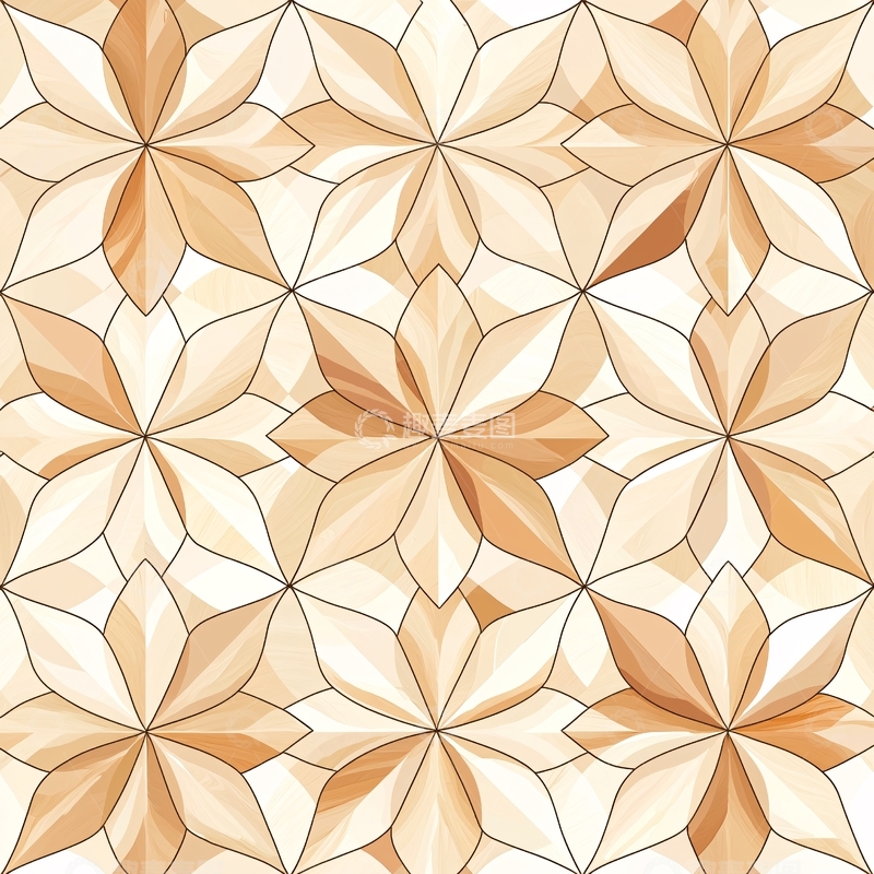 高清大图下载【趣麦麦图】花瓣图案拼贴瓷砖背景