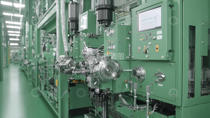 高清大图下载【趣麦麦图】绿色工业设备生产线