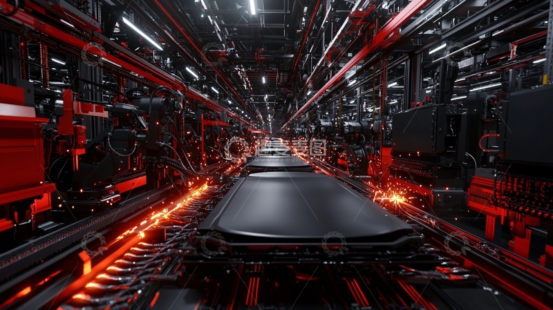 高清大图下载【趣麦麦图】黑暗科幻工业风走廊