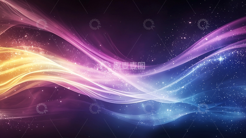 高清大图下载【趣麦麦图】彩色光线交织的背景