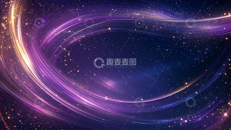 高清大图下载【趣麦麦图】绚丽的宇宙星空背景