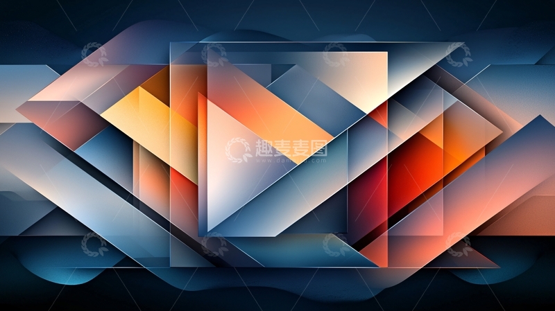 高清大图下载【趣麦麦图】几何抽象艺术图案