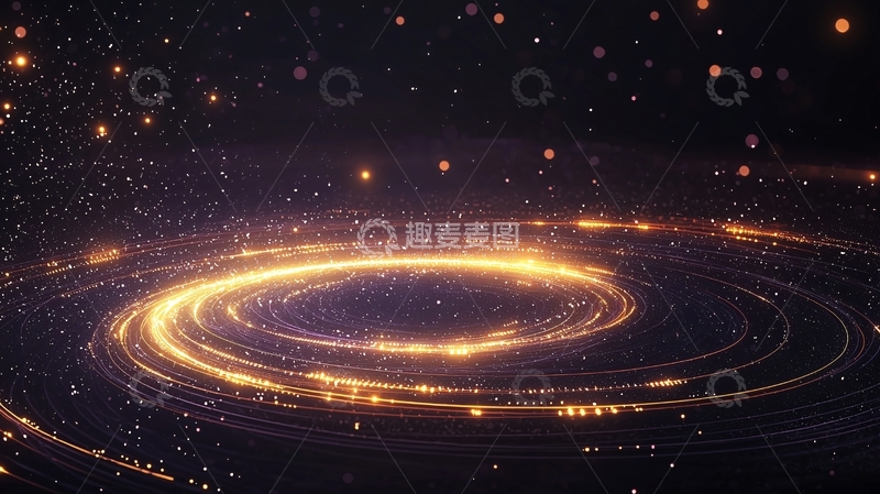 高清大图下载【趣麦麦图】金色光圈高清图片