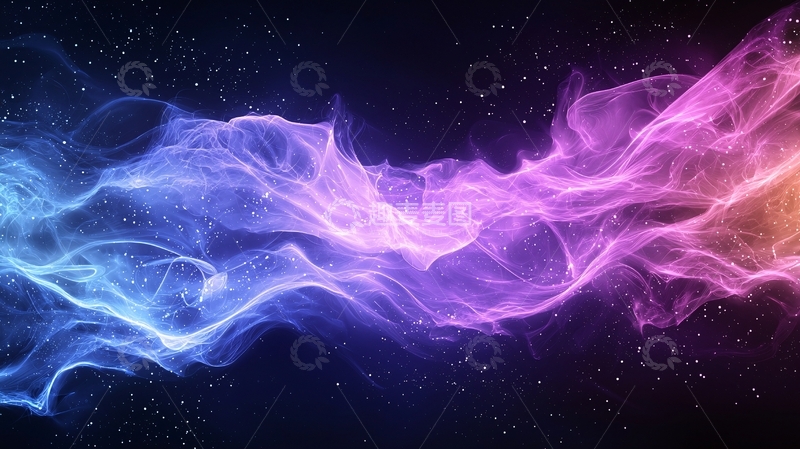 高清大图下载【趣麦麦图】绚丽多彩的光雾