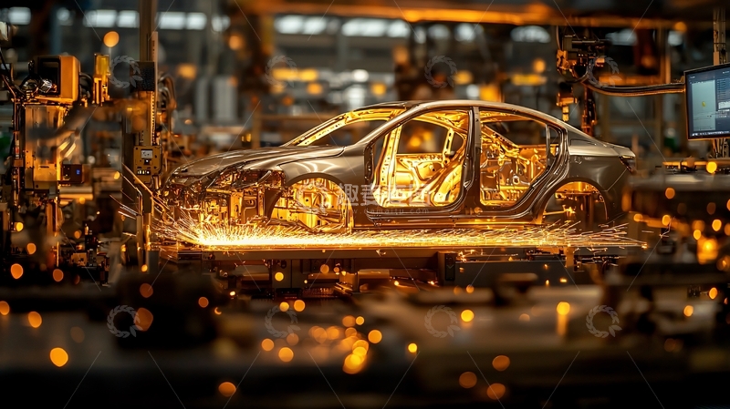 高清大图下载【趣麦麦图】汽车制造工厂