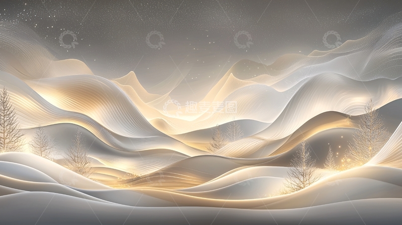 高清大图下载【趣麦麦图】抽象山脉高清图片