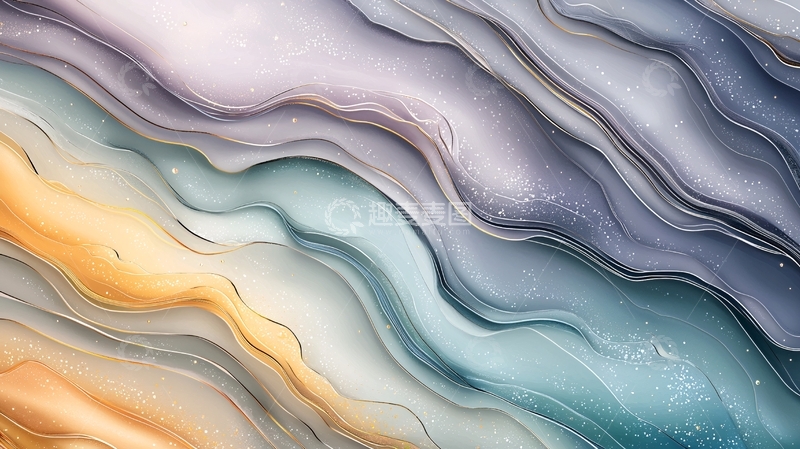 高清大图下载【趣麦麦图】水彩晕染抽象背景