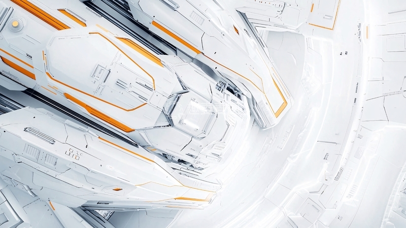 高清大图下载【趣麦麦图】未来主义白色抽象设计