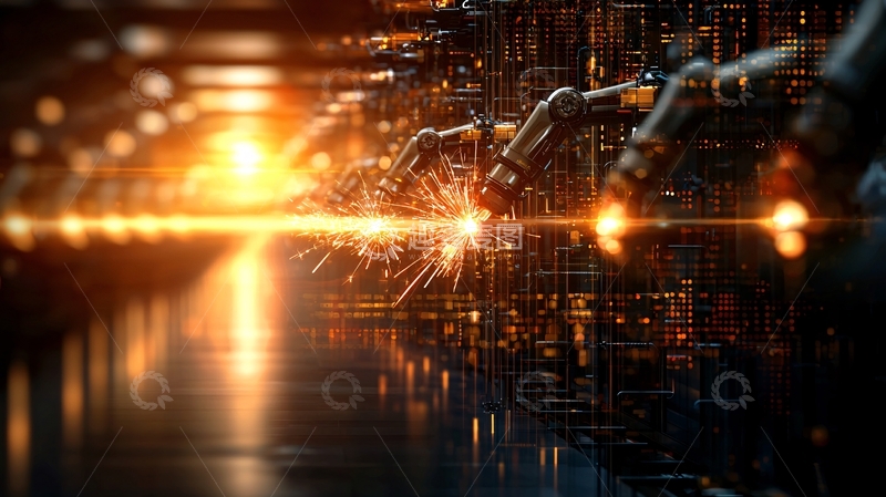 高清大图下载【趣麦麦图】焊接火花飞溅