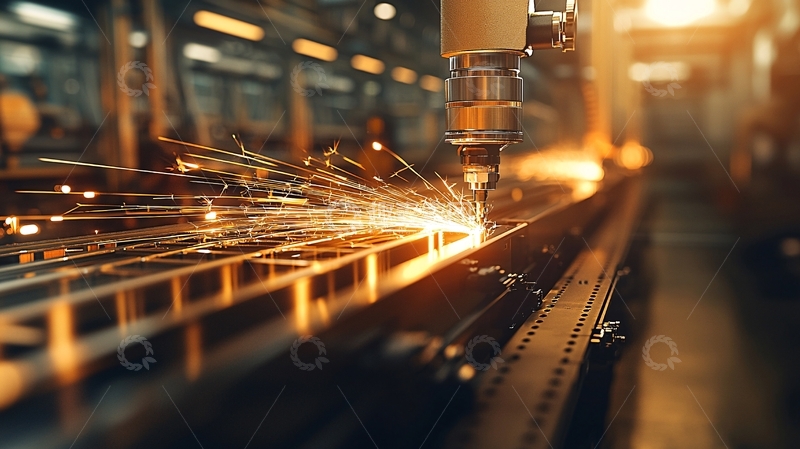 高清大图下载【趣麦麦图】金属加工火花四溅