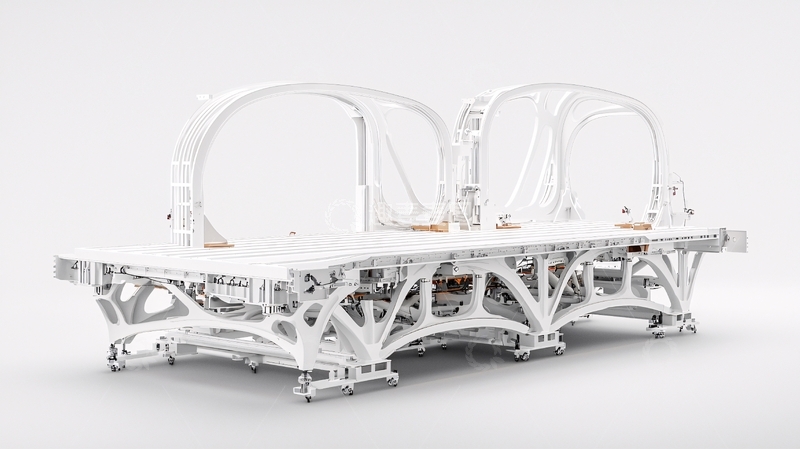 高清大图下载【趣麦麦图】-白色结构复杂的双人床