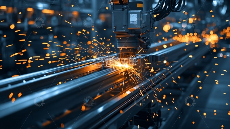 高清大图下载【趣麦麦图】金属切割火花四溅