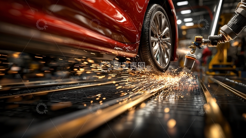 高清大图下载【趣麦麦图】红色汽车车轮