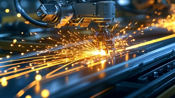 金属切割火花四溅