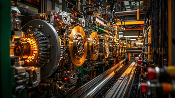 复杂工业机械设备的内部结构