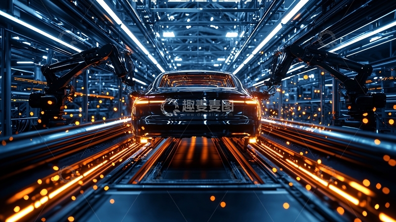 高清大图下载【趣麦麦图】流水线上高清图片