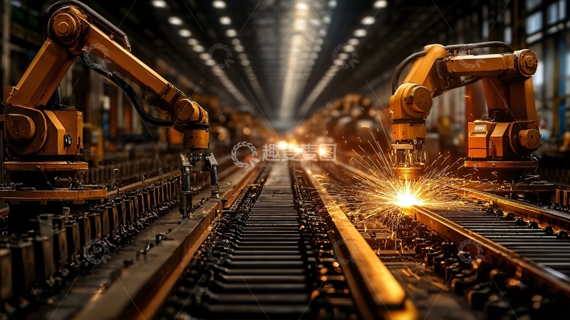 高清大图下载【趣麦麦图】自动化生产线