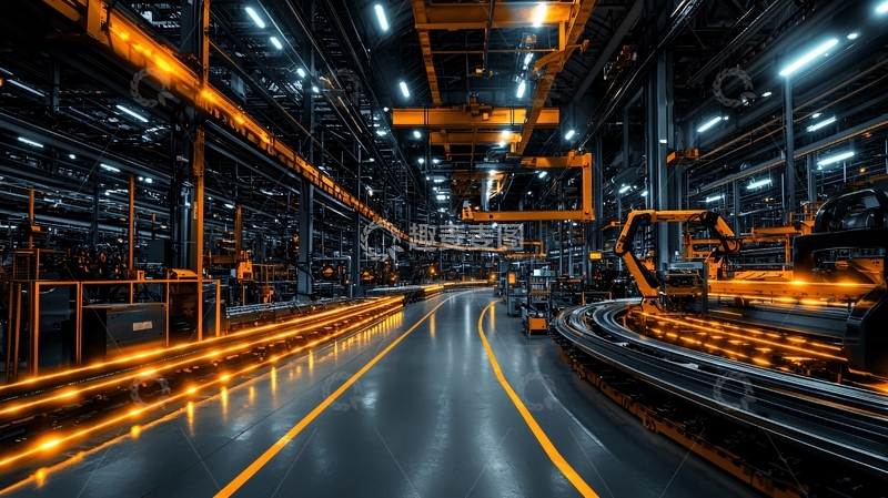 高清大图下载【趣麦麦图】工业车间生产线