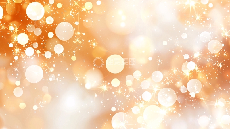 高清大图下载【趣麦麦图】金色光斑梦幻背景