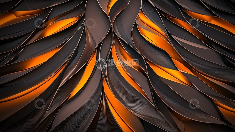 高清大图下载【趣麦麦图】抽象线条交织