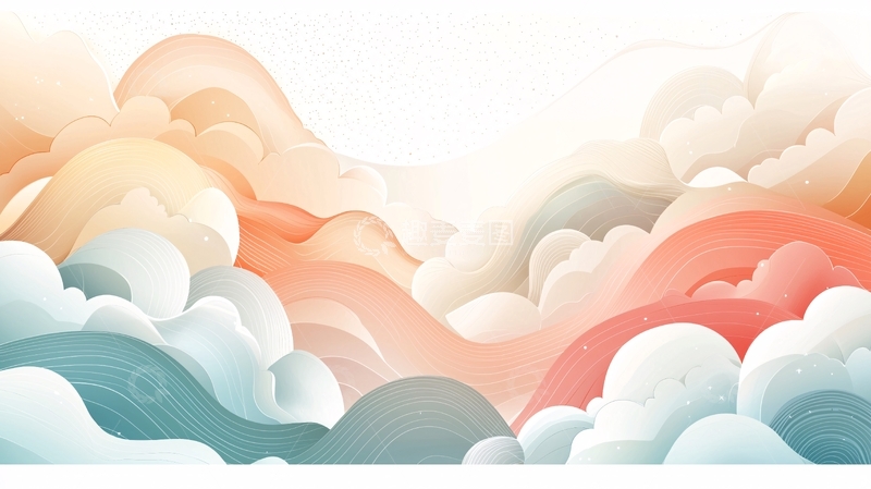 高清大图下载【趣麦麦图】抽象云层背景图