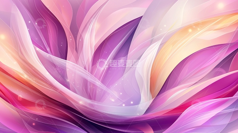 高清大图下载【趣麦麦图】抽象花瓣渐变艺术